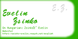 evelin zsinko business card